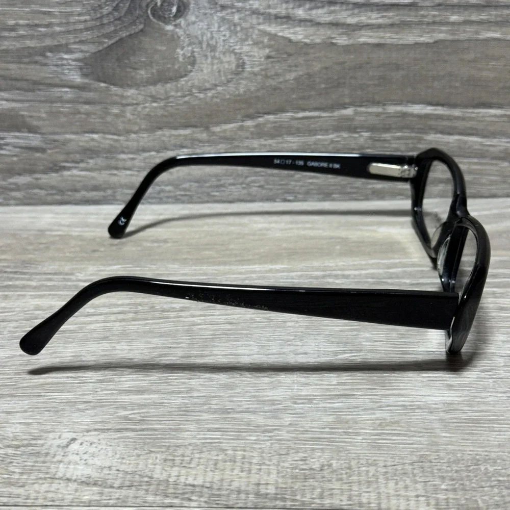 Vera Wang Luxe GABORE II BK Black Eyeglasses Handmade in France 54-17-135 Frames
